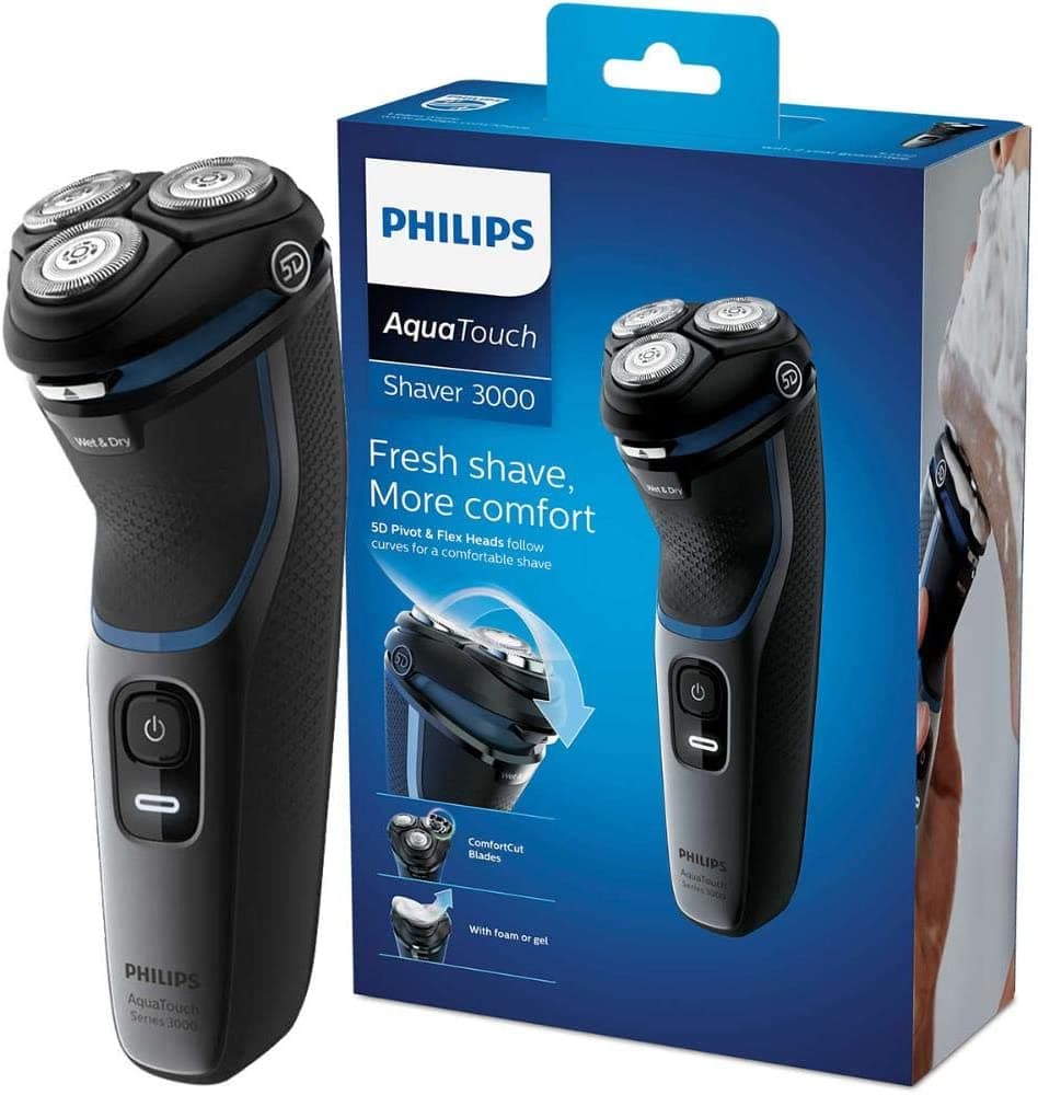 Philips Shaver 3100 Barbeador elétrico seco ou molhado Philips Shaver 3100