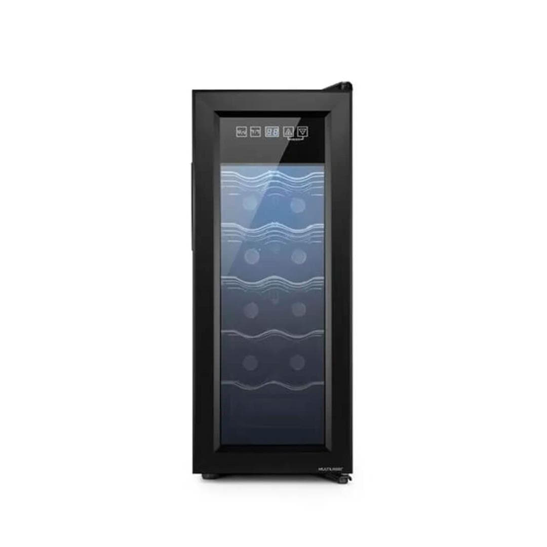 Adega Climatizada 12 garrafas Multilaser Adega Climatizada 12 garrafas Display Digital e Luz de LED Interna Multilaser