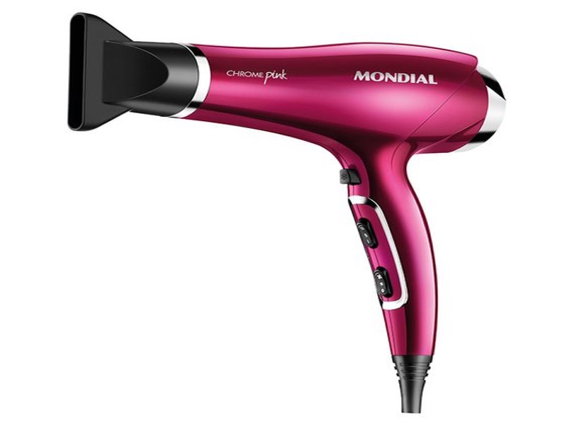 Mondial Chrome Pink Line SC-36 Secador de Cabelo Mondial Chrome Pink Line SC-36