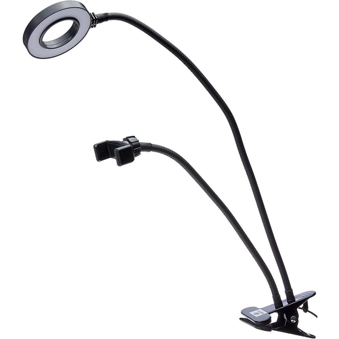 Iluminador Circular Ring Light Selfie com Suporte Smartphone para Lives Greika 