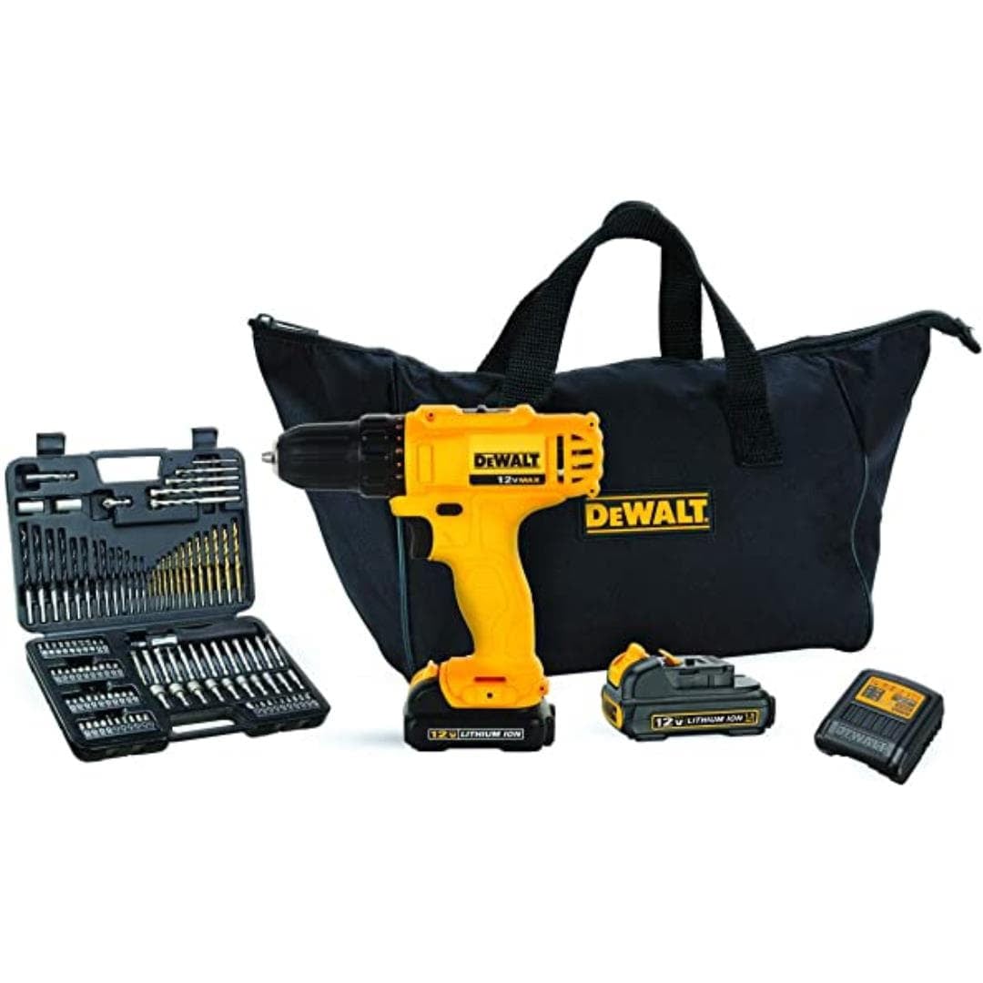 DEWALT Parafusadeira e Furadeira de 3/8 Pol Baterias 12V Ion-Lítio 2.0Ah DEWALT Parafusadeira e Furadeira de 3/8 Pol. 2 Baterias 12V Ion-Lítio 2.0Ah Bolsa e Carregador Bivolt