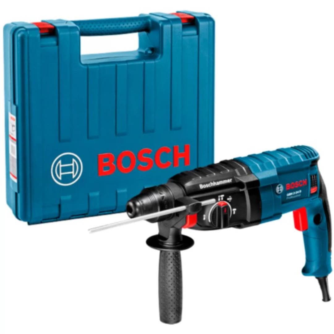 Martelete Perfurador Bosch GBH 2-24 D 820W 127V com 5 brocas e maleta