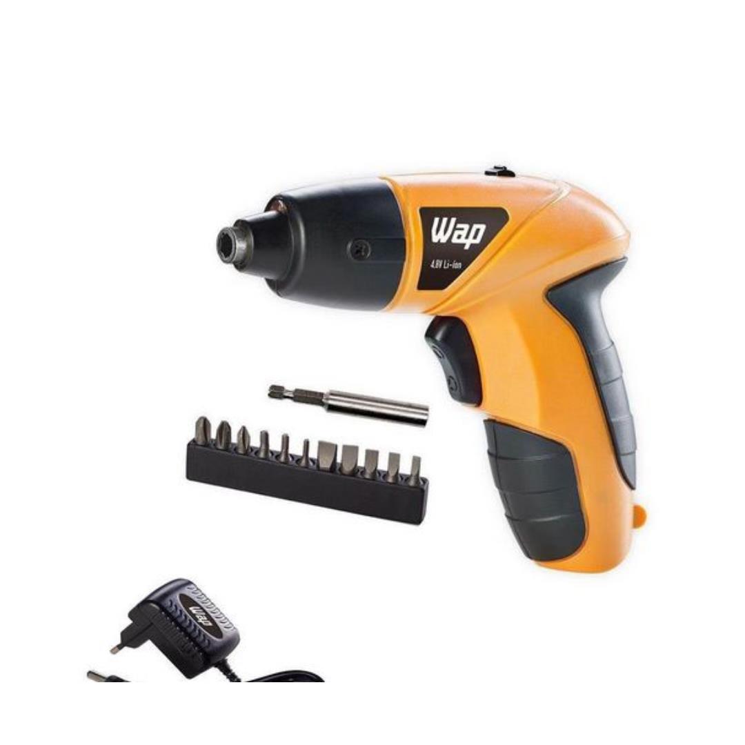 Parafusadeira 4,8V WAP Bateria Li-Ion Lithium Mandril Magnético Parafusadeira 4,8V WAP Bateria Li-Ion Lithium Mandril Magnético Prolongador
