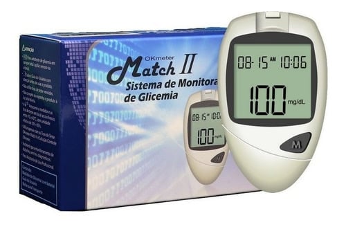 Medidor de glicose Match II Okmeter Medidor de glicose Match II Okmeter