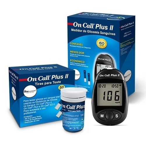 Medidor de glicose On Call Plus II Medidor de glicose On Call Plus II