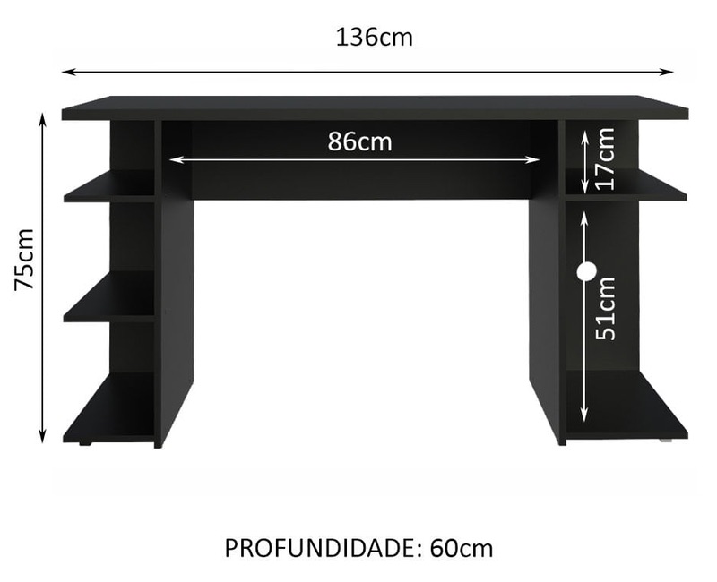 Mesa para computador Gamer 9409 Madesa Mesa para computador Gamer 9409 Madesa