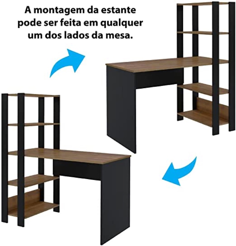 Escrivaninha com estante lateral MATCH Artely Escrivaninha com estante lateral MATCH Artely