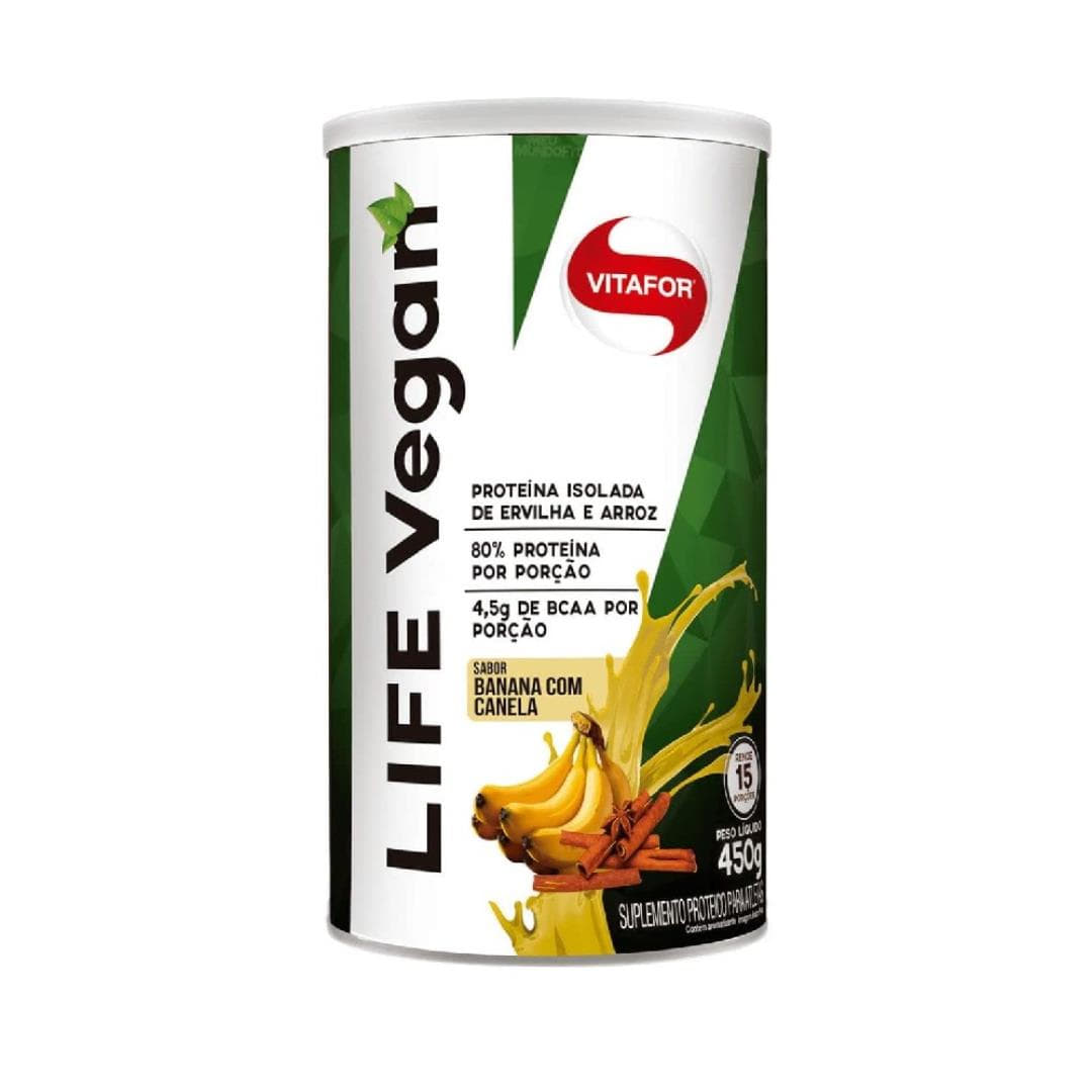 Life Vegan - 450g Banana com Canela, Vitafor