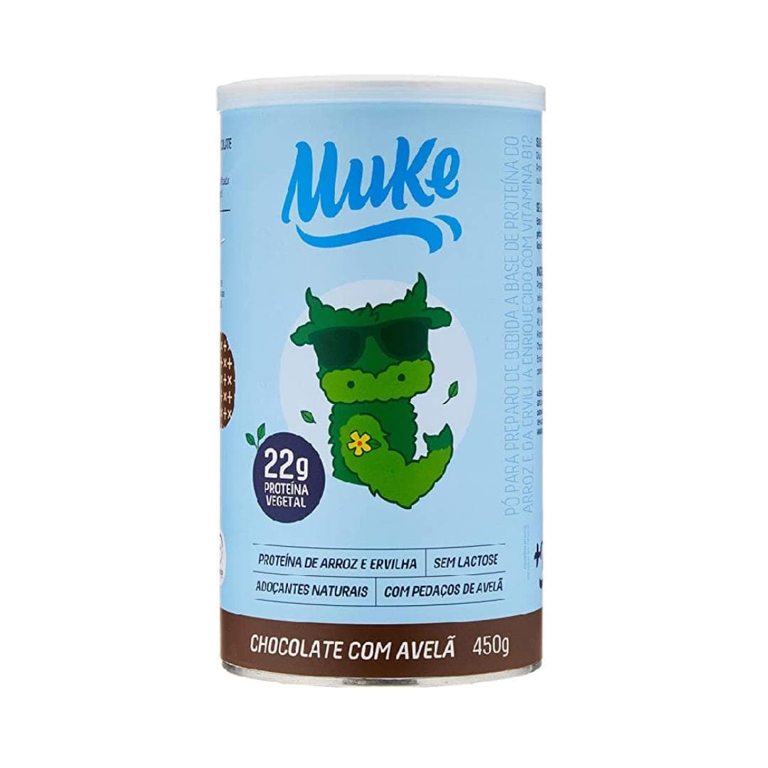 Pote Proteína Vegana Chocolate com Avelã 450G, Muke, 450G