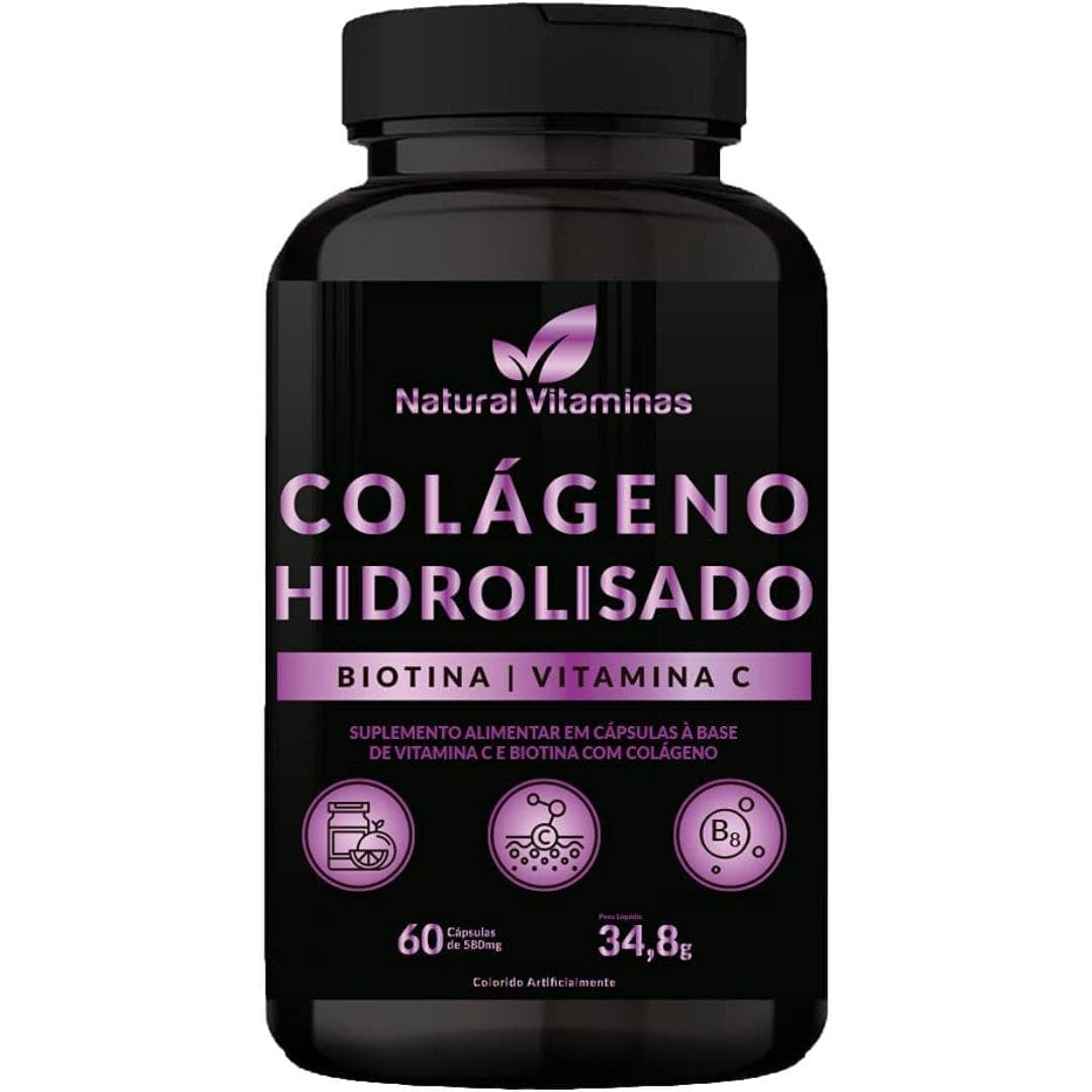 Colágeno Hidrolisado com Biotina e Vitamina C – Natural Vitaminas Colágeno Hidrolisado com Biotina e Vitamina C – Natural Vitaminas