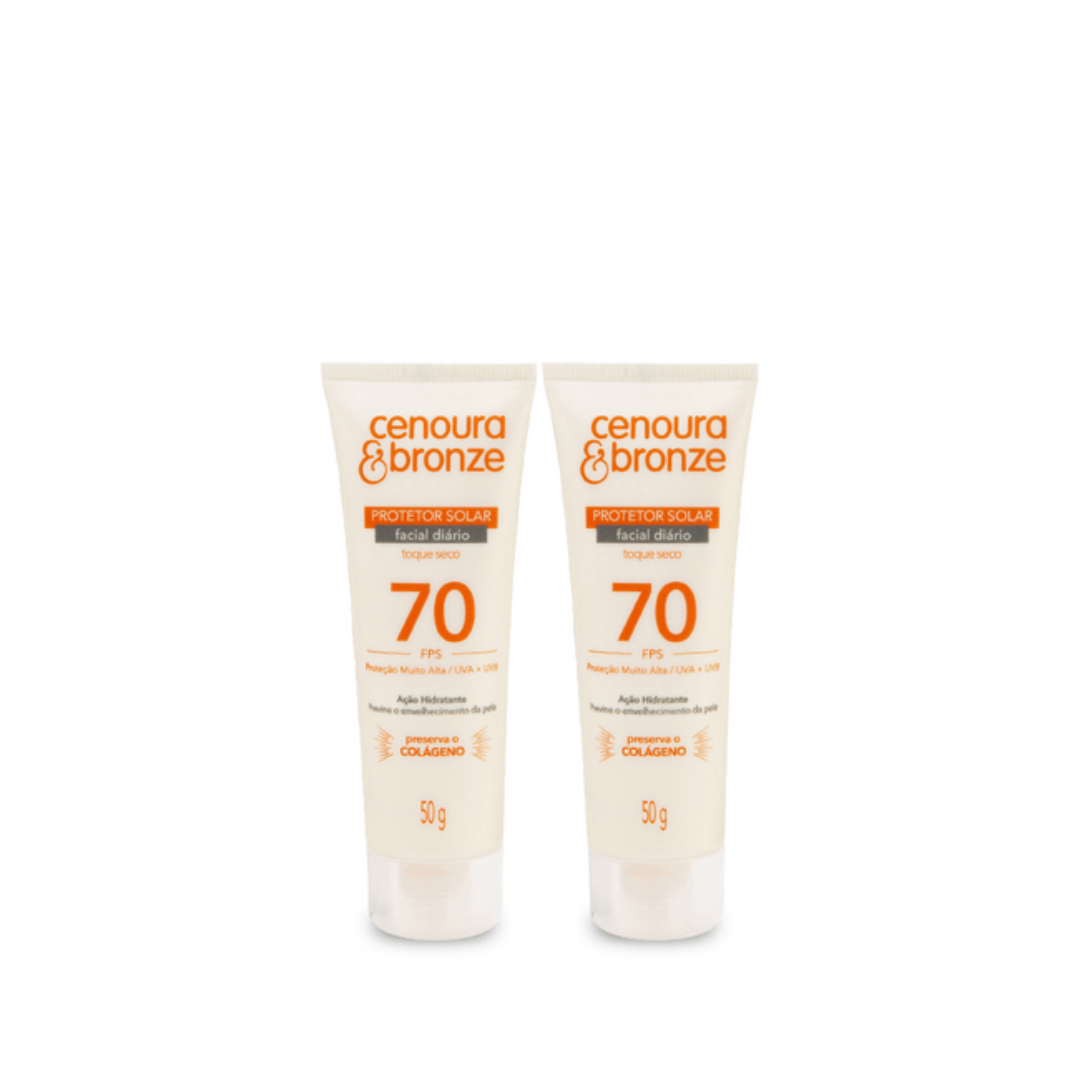 Cenoura e Bronze Protetor Solar Facial Fps 70 Cenoura e Bronze Protetor Solar Facial Fps 70