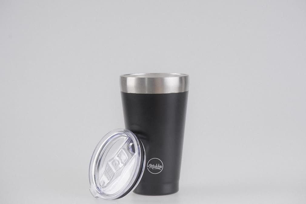 Copo térmico Magic Mokha Beer com tampa preto | 475ml