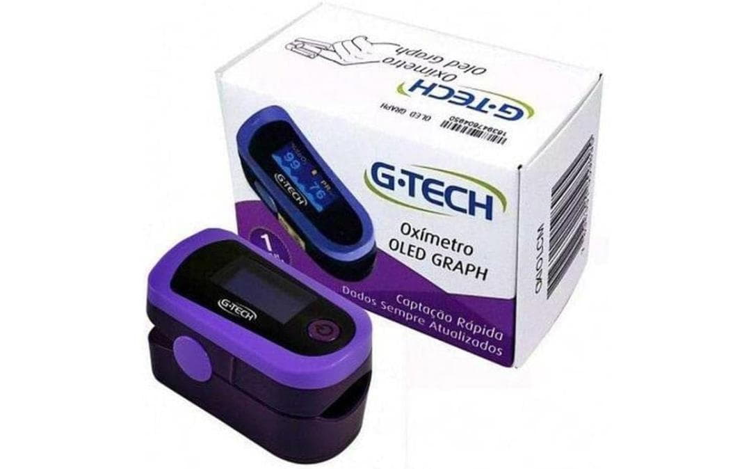 G-Tech Oxímetro De Pulso Portátil Modelo Oled Graph G-Tech Oxímetro De Pulso Portátil Modelo Oled Graph