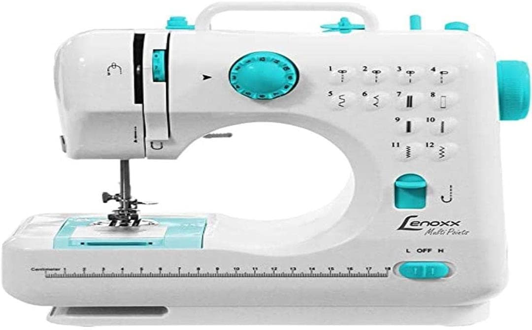 Máquina de Costura Portátil Multi Points Lenoxx Branco