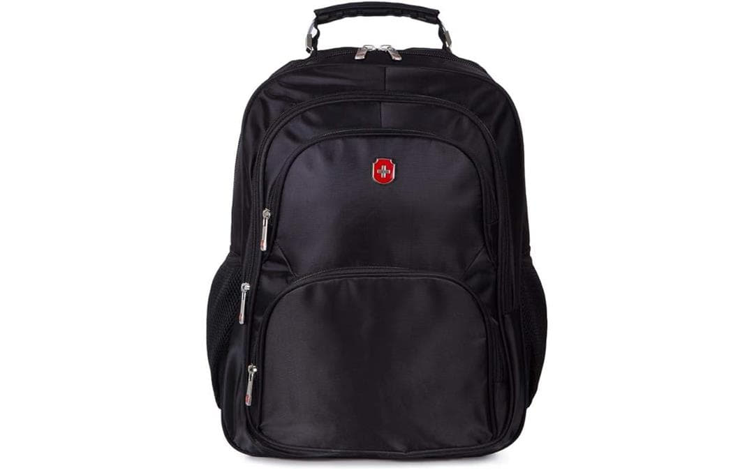 Mochila Para Notebook Executiva Reforçada com Cabo de Aço em Nylon Swissland Ss Preta Mochila Para Notebook Executiva Reforçada com Cabo de Aço em Nylon Swissland Ss Preta