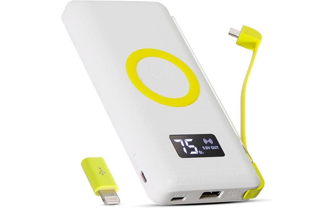 Power Bank da BRIWAX com carregamento por indução 10.000mAh Power Bank da BRIWAX com carregamento por indução 10.000mAh