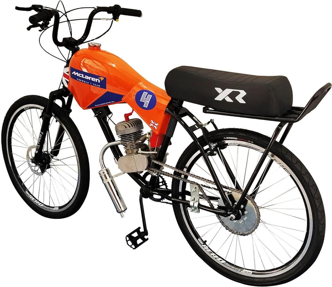 Bicicleta Motorizada 100cc Coroa 52 Série Fórmula 1 McLaren Bicicleta Motorizada 100cc Coroa 52 Série Fórmula 1 McLaren