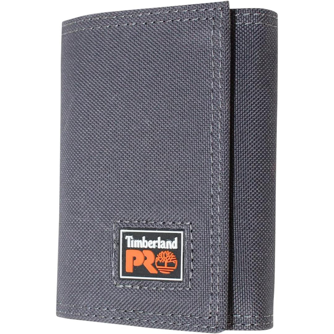 Timberland PRO Carteira masculina Cordura Nylon RFID dobrável com janela para identidade, Carvão, One Size Timberland PRO Carteira masculina Cordura Nylon RFID dobrável com janela para identidade, Carvão, One Size
