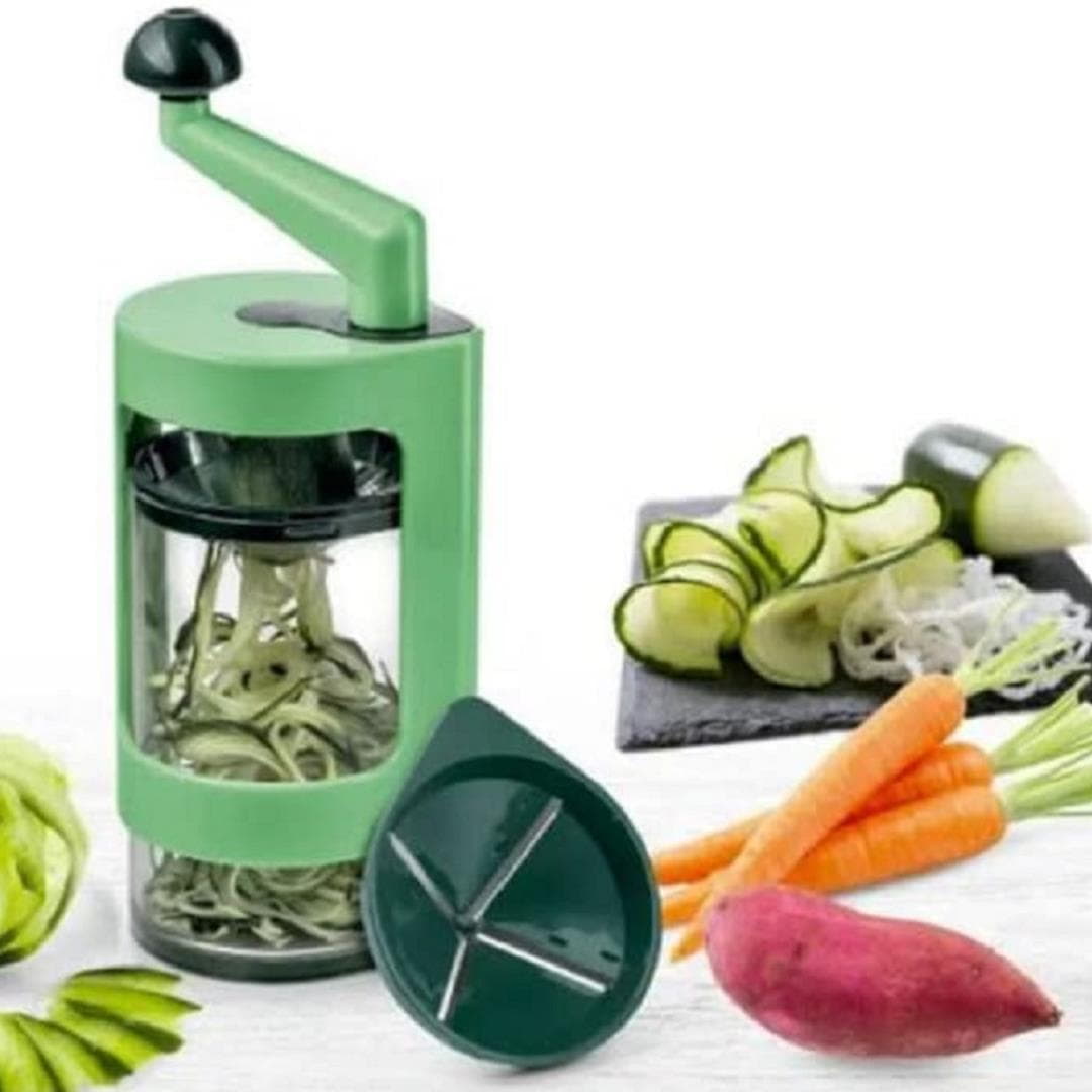 Fatiador Espirilizador de Legumes em Espiral Abobrinha Espaguete e Chips Fatiador Espirilizador de Legumes em Espiral Abobrinha Espaguete e Chips