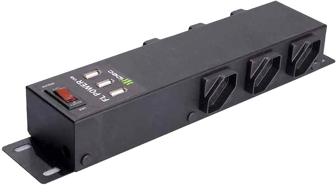 Filtro De Linha Metálico Com Usb Ipec Fl Power Preto Filtro De Linha Metálico Com Usb Ipec Fl Power Preto