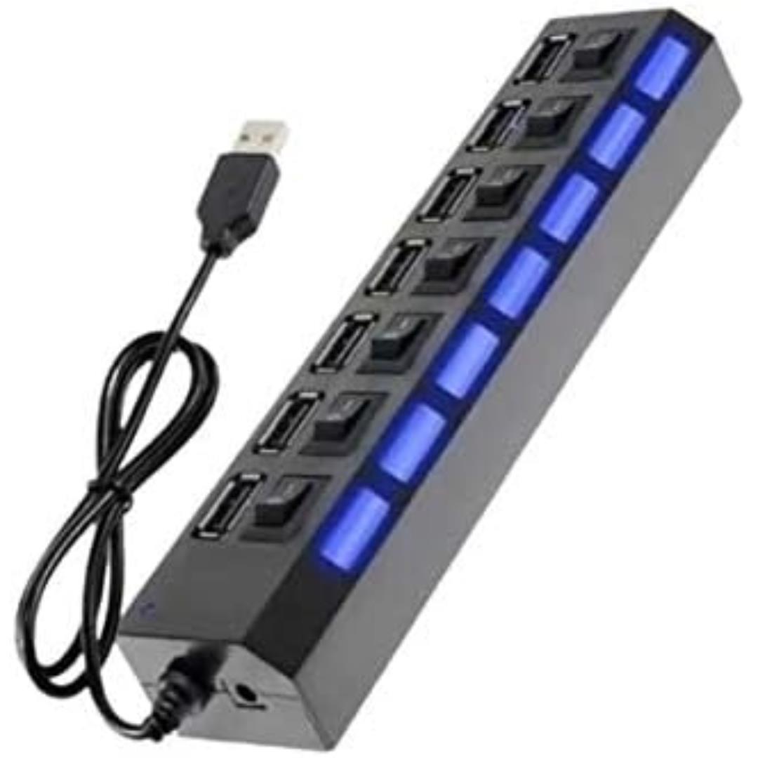 Hub USB 7 Portas 2.0 Hd Extensor Pen Drive Hd Tomate. Cores sortidas Hub USB 7 Portas 2.0 Hd Extensor Pen Drive Hd Tomate. Cores sortidas