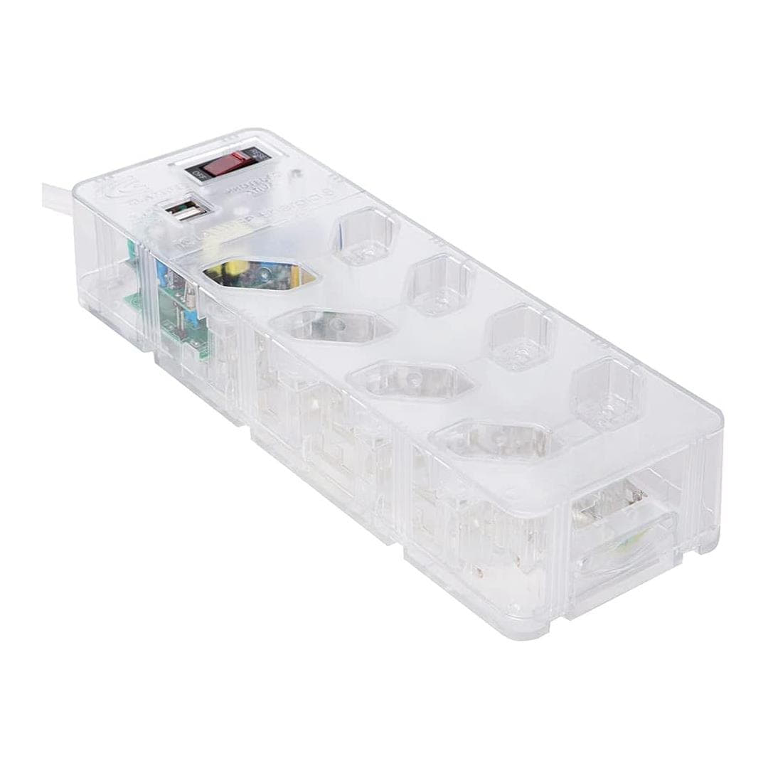 iCLAMPER Energia 8 + USB Transparente iCLAMPER Energia 8 + USB Transparente