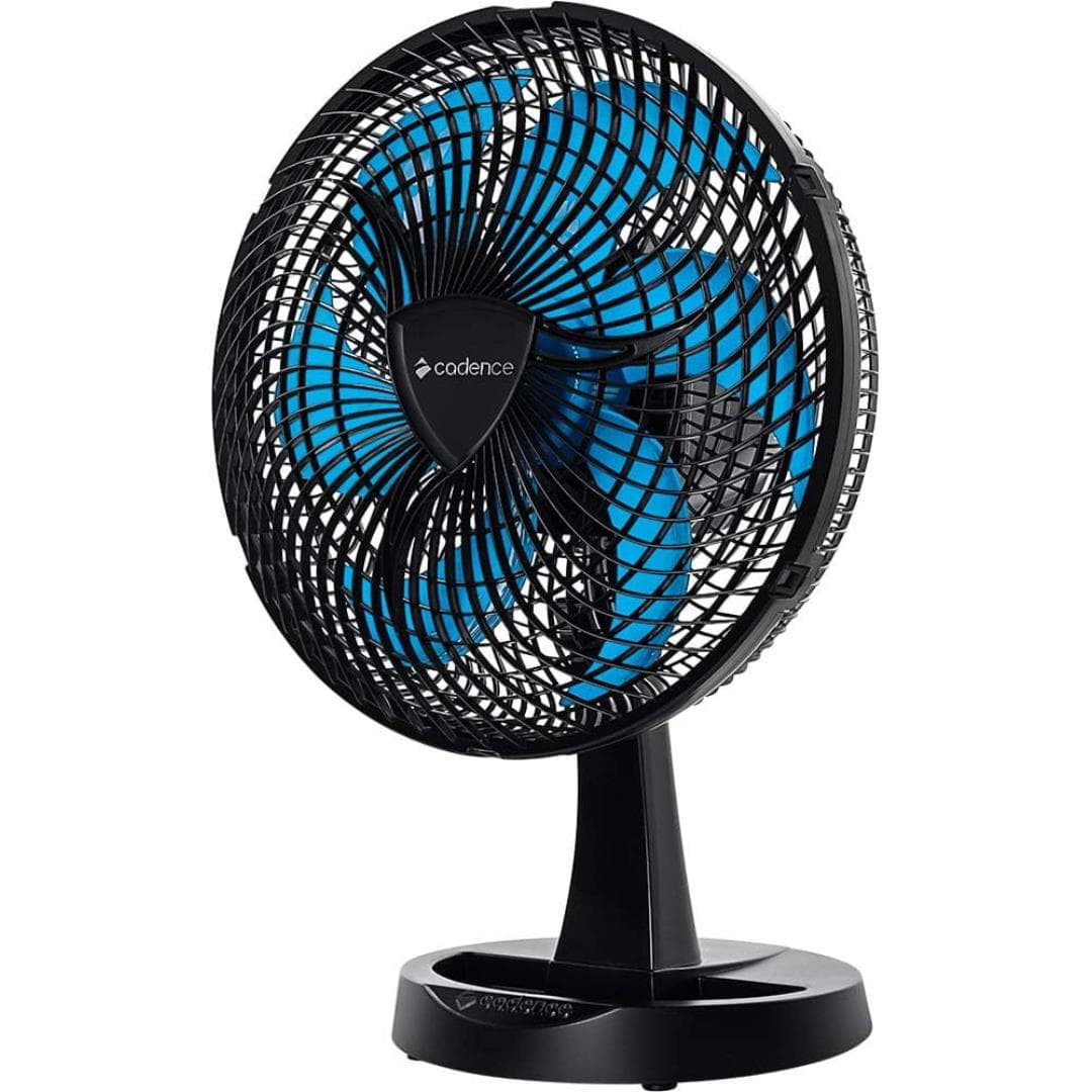 Ventilador Cadence New Windy Preto e Azul VTR560 Ventilador Cadence New Windy Preto e Azul VTR560