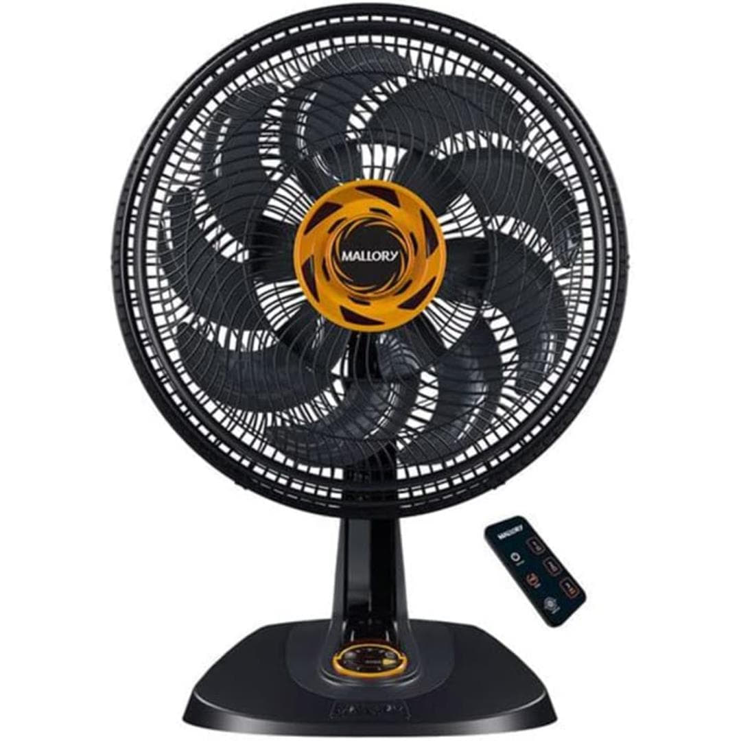 Ventilador de Mesa Neo Air 15 Total Control Preto/Dourado Mallory Ventilador de Mesa Neo Air 15 Total Control Preto/Dourado Mallory