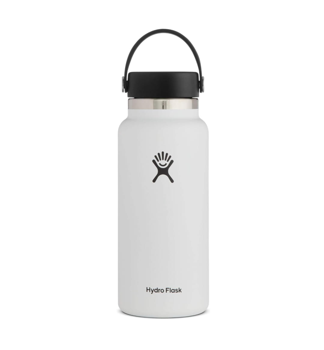 Hydro Flask Garrafa de boca larga com tampa flexível