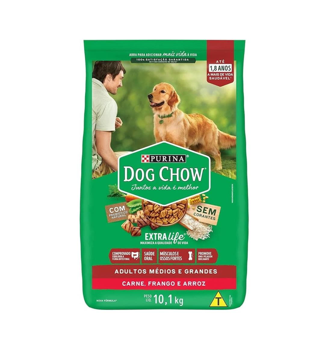 Purina Dog Chow Nestlé Purina Dog Chow Extralife Adultos Médios E Grandes Carne Frango E Arroz Purina Dog Chow Nestlé Purina Dog Chow Extralife Adultos Médios E Grandes Carne Frango E Arroz