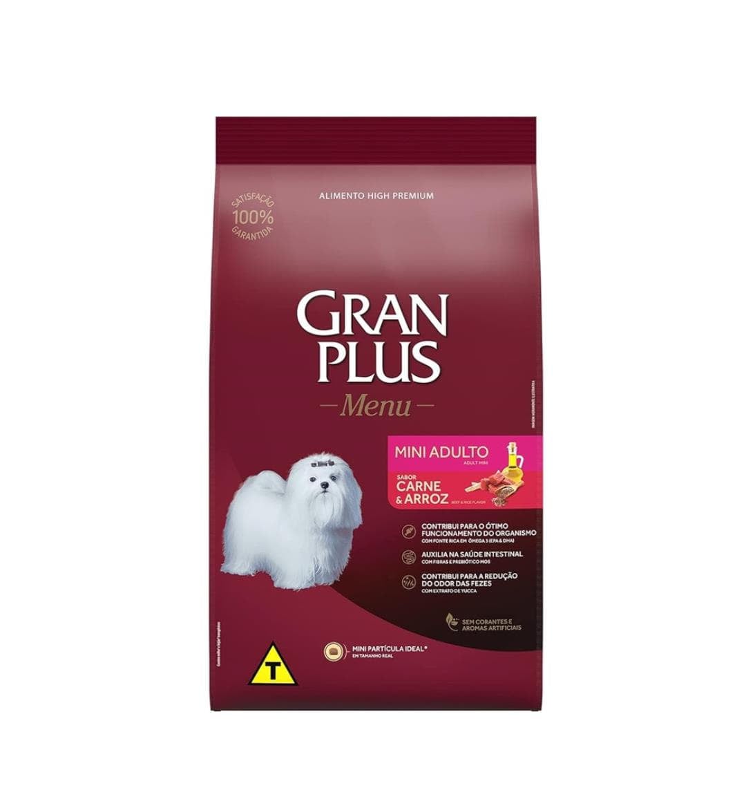 Happy Watch Ração Granplus Menu Cães Adultos Mini Carne E Arroz 10,1 Kg Happy Watch Ração Granplus Menu Cães Adultos Mini Carne E Arroz 10,1 Kg