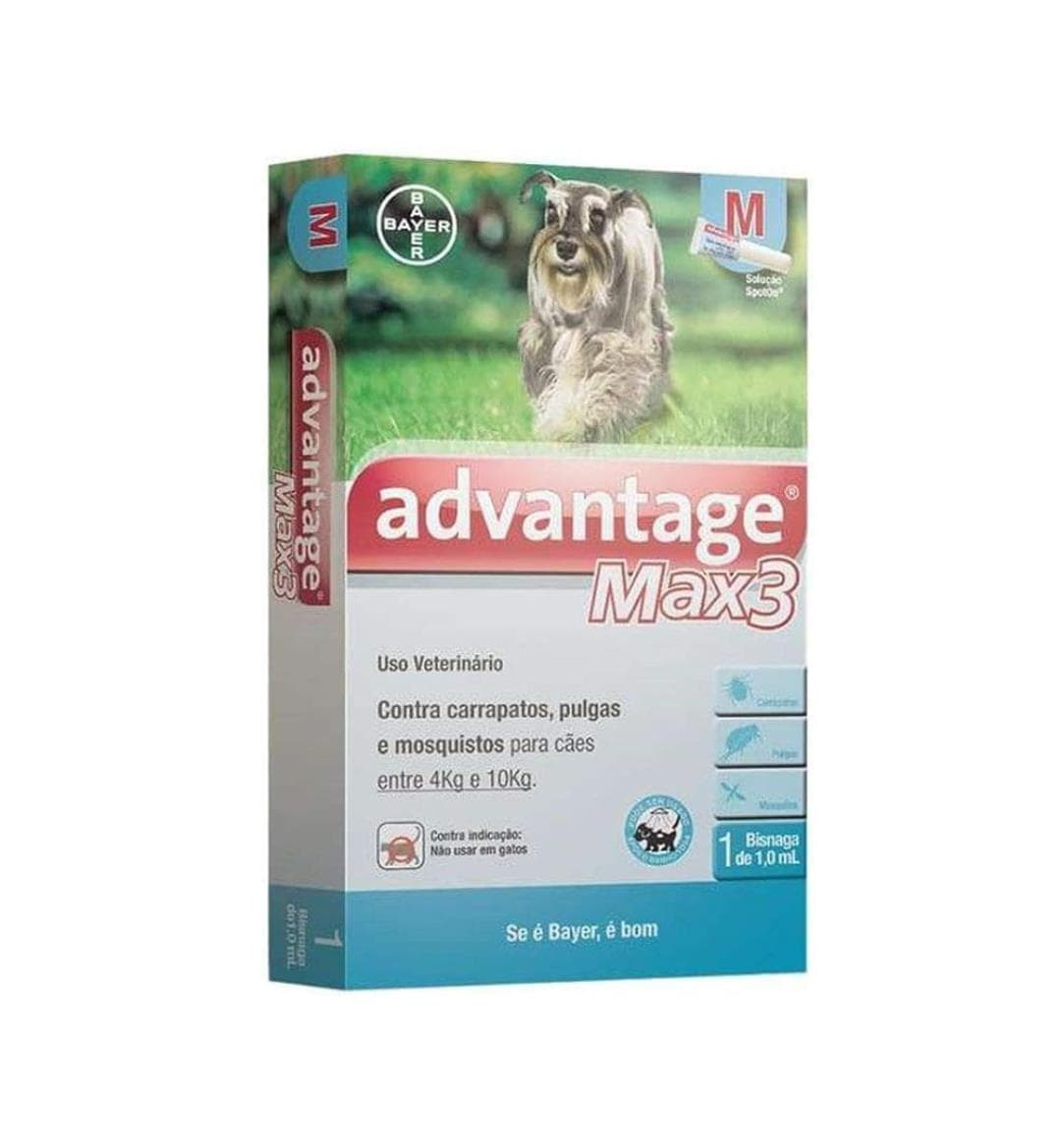 Antipulgas e Carrapatos Bayer Advantage Max3 Embalagem Econômica para Cães - 3 Bisnagas - de 4 a 10kg Antipulgas e Carrapatos Bayer Advantage Max3 Embalagem Econômica para Cães - 3 Bisnagas - de 4 a 10kg