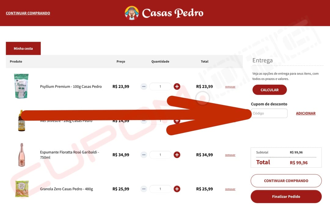 cupom de desconto casas pedro