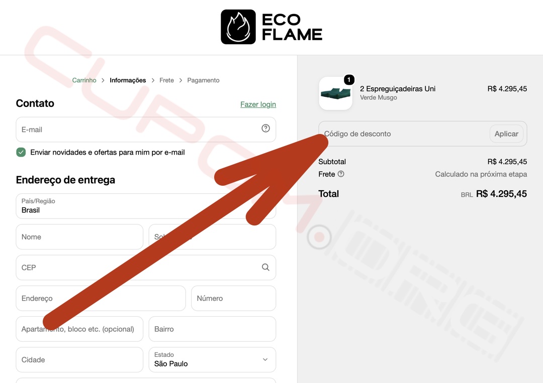 cupom de desconto eco flame