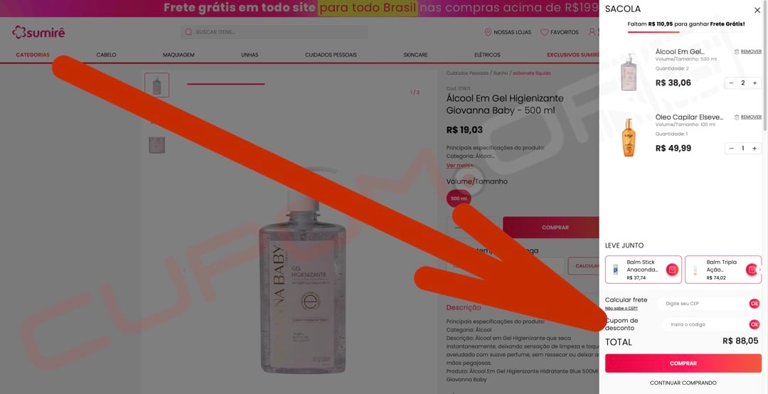 cupom de desconto sumire
