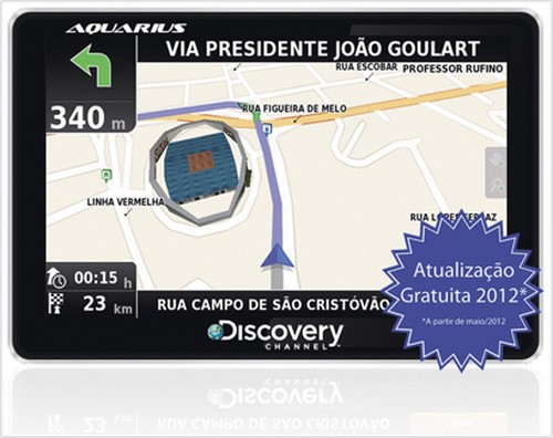 GPS Aquarius GPS Aquarius com alerta de radar