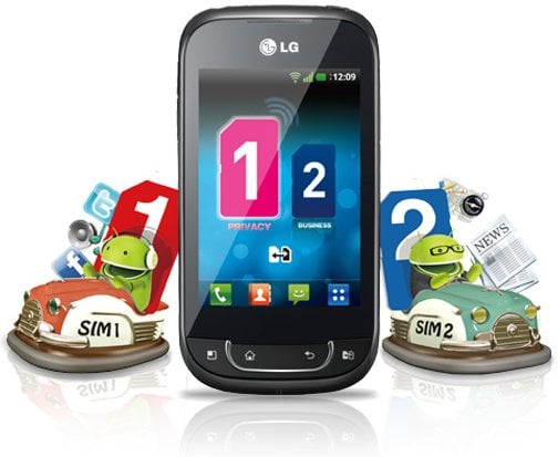 LG P698 Optimus Net Smartphone LG P698 Optimus Net Dual Sim