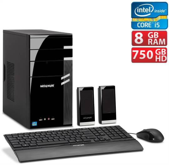 Computador Core i5 8GB DDR3 HD 750GB Intel HD Megaware