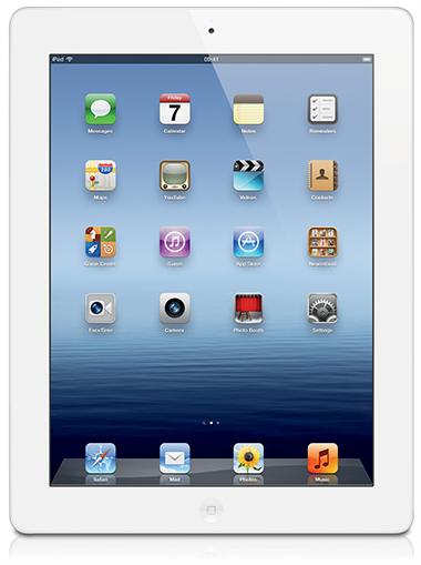 Novo iPad 3 de 16, 32 e 64 GB Preto e Branco