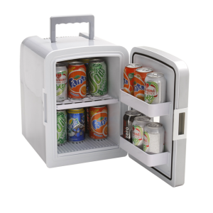Mini Geladeira Cooler Quente e Frio 8 Litros Prata Polar