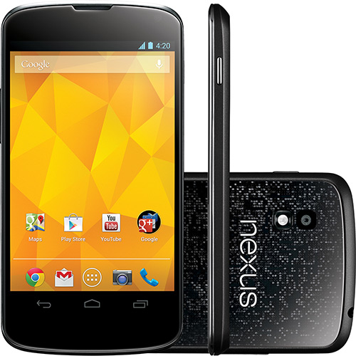 Smartphone LG Nexus 4 Quad Core 1.5GHz 3G Wi-Fi