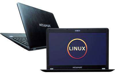 Notebook Megaware Slim Black Intel Celeron