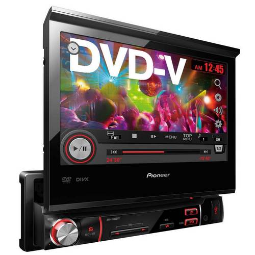 DVD Automotivo Pioneer Tela 7 Retrátil Touchscreen Anti-ofuscamento AVH-3580DVD