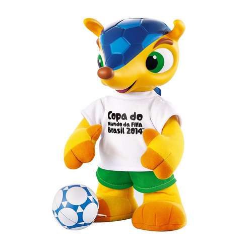 Mascote da Copa 2014 Boneco Fuleco Mecanizado Grow