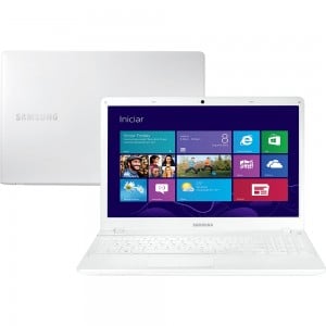 Notebook Samsung ATIV Book 2 com Intel Core i5 4GB 750GB LED HD 15,6" Branco Windows 8 Notebook Samsung ATIV Book 2 com Intel Core i5 4GB 750GB LED HD 15,6" Branco Windows 8