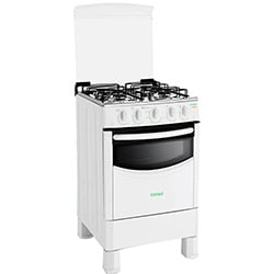 Fogão Piso Consul CF150 4 Bocas Botões Removíveis Branco