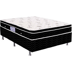 cama Box Casal (Box + Colchão) Ortobom Physical Spring Black Molas Nanolastic