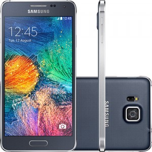 smartphone Galaxy ALPHA Desbloqueado Android 4.4 Tela de 4.7" Memória 32GB 3G/4G e Wi-Fi Câmera 12MP – Preto