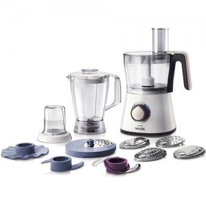 Processador Philips Walita RI7761 Bege lavanda 750w de Potência 28 Funções com Liquidificador e Miniprocessador 