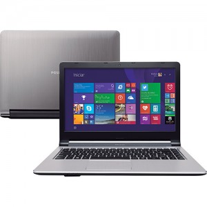Notebook Positivo Premium XS8320 - Intel Core 4 i5 6GB 750GB LED 14" Cinza Windows 8.1 